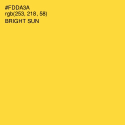 #FDDA3A - Bright Sun Color Image
